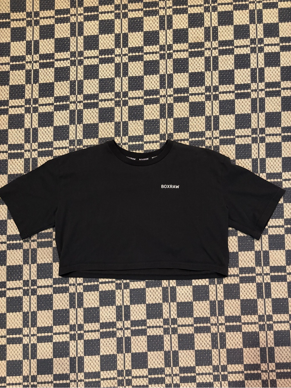 BOXRAW Black Cropped Tee